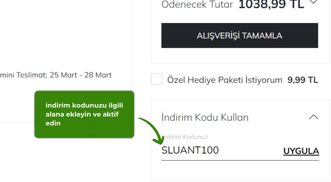 Defacto indirim kodu nasıl kullanılır?