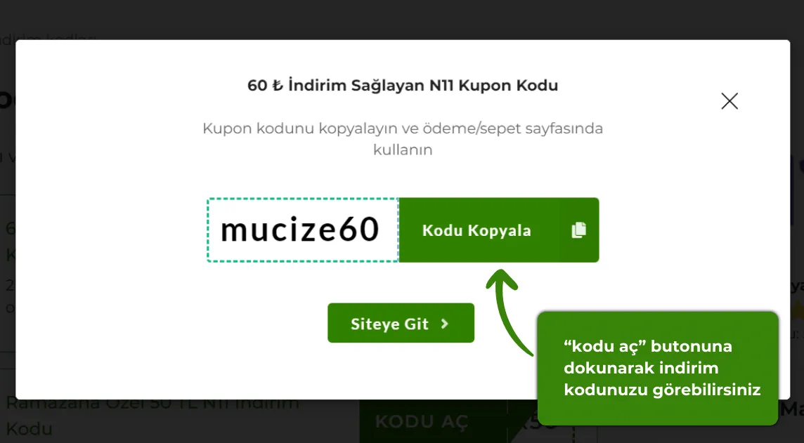 N11 indirim kodu alma ve kullanma