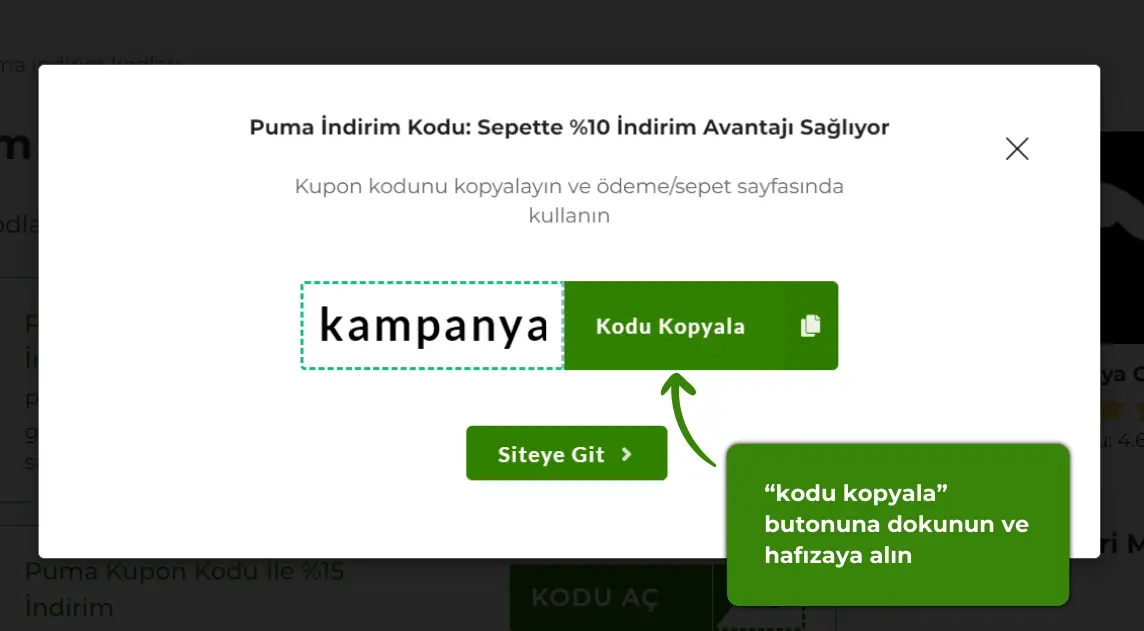 Puma indirim kodu alma ve kullanma rehberi