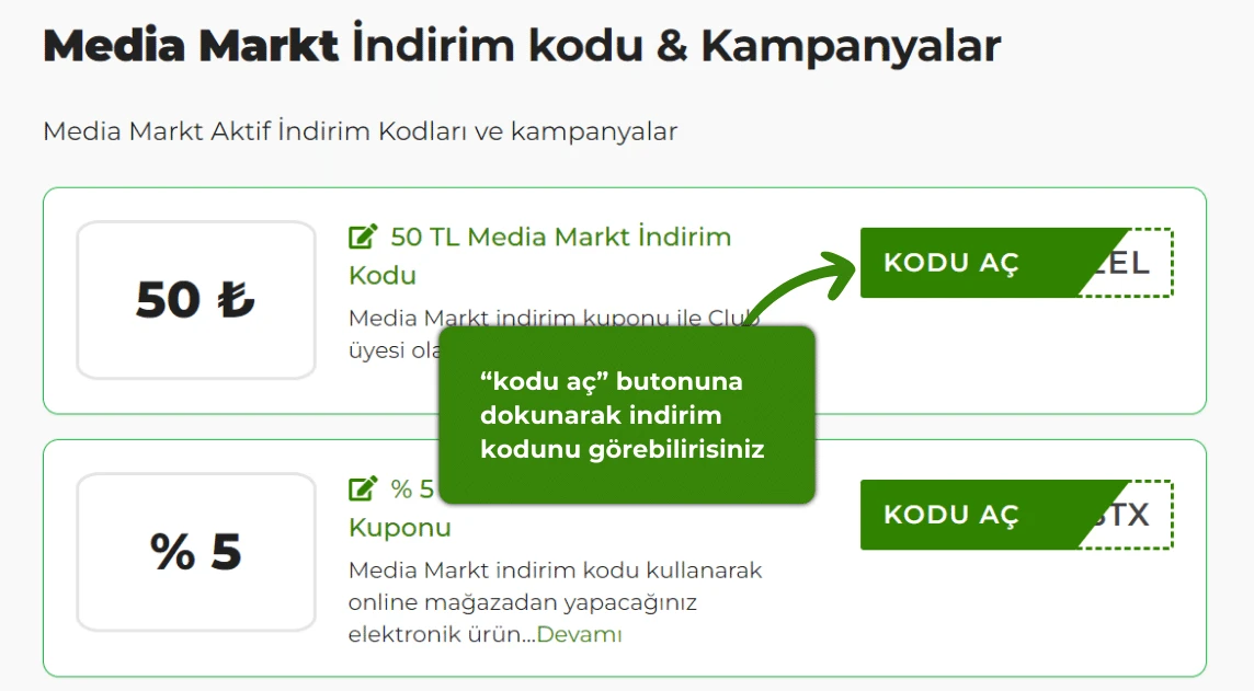 media markt indirim kodu nasıl alınır?