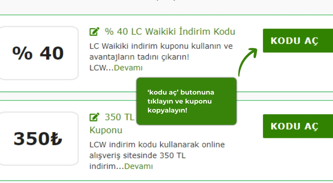 LC Waikiki İndirim Kodu Nasıl Alınır